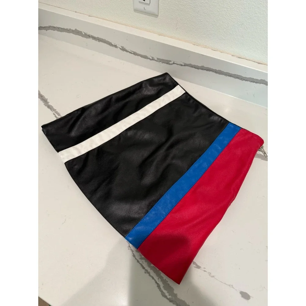 Emory Park Vintage‎ Look Faux Leather Mini Skirt Size Small